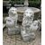 dars246 pair of cement lions, early 1900s, h 106 cm wide cm 41 x 53 p     