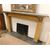 chm550 fireplace &#39;800 in yellow and gray marble, mis.175 xh 117     