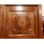 pti575 inlaid walnut door with frame, mis. tot. h 235 x 120 cm wide     