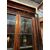 LIB160 - Farmacia in noce, con colonne e due porte, epoca '800, misure metri lineari 9,34 x H 2,84