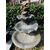 dars261  due fontane liberty a foglie di ninfea,h160 x 80 cm