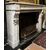 CHM602 - Antique Carrara white marble fireplace, 19th century, measures cm L 133 x D 35 x H 100