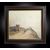 Antique oil on canvas painting with contemporary frame signed "Nicolas De Corsi 1882-1956" depicting a coastal strip.