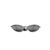RAY-BAN Occhiali da Sole Vintage in Metallo Col. Argento Oval