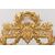 SPECCHIO ANTICO CON STEMMA, SPECCHIERA LUIGI FILIPPO, CORNICE DORATA IN LEGNO INTAGLIATO, XIX  (SPC193)