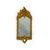 Small carved, sculpted and gilded wooden mirror, 18th century