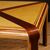 Tavolo italiano di design in mogano, acero e legno dipinto