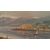 PAINTING WITH SEASCAPE AND BOATS, FIRST HALF OF THE 20TH CENTURY
