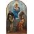 Giulio Carpioni (Venezia 1613 - Vicenza 1678) - Madonna con Bambino tra i santi Giuseppe, Francesco, Domenico e Antonio da Padova.