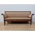 Louis XVI sofa with scroll arms - walnut - 18th century / 1700s - bench -