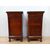 Pair of Louis Philippe nightstands - walnut - 1800s - Carlo X cappuccino cabinet
