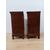 Pair of Louis Philippe nightstands - walnut - 1800s - Carlo X cappuccino cabinet