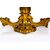 Carved, gilded and lacquered wooden table, Lombardy, 19th century