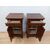 Pair of Louis Philippe nightstands - walnut - 1800s - Carlo X cappuccino cabinet