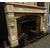 chm591 fireplace Louis XVI white marble carved, mis. 150 cm xh 105     