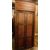 pti582 una porta con telaio , noce e pioppo, h max cm 253 x 110