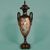 French vase in the Sèvres style, gilt bronze mount. Paintings signed Poitevin. Late 19th century