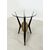 Coffee table 1950 - vetro, ottone e legno laccato