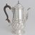 Queen Victoria sterling silver coffee pot, John Aldwinckle & Thomas Slater, London, 1891