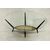 Coffee table 1950 - vetro, ottone e legno laccato
