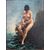 Dipinto olio su cartoncino raffigurante figura femminile nuda.