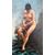 Dipinto olio su cartoncino raffigurante figura femminile nuda.