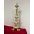 Louis XV lacquered and gilded candlestick