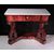 Console table in mahogany feather, Naples, 19th century