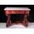 Console table in mahogany feather, Naples, 19th century