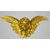 Pair of gilded wooden winged cherubs – 18th/19th century