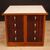 Cassettiera francese di design in legno di mogano, palissandro e faggio
