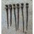 6 Large wrought iron nails in 2 parts, 17th-18th century