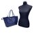 VALENTINO GARAVANI Borsa Shopper in Pelle Col. Blu Rockstud M