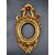 17th century Roman oval frame in gilded lime wood