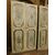 ptl195 two double lacquered doors, painted on both sides, meas. 114 xh 215 cm     
