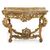 
Consolle Luigi XV Romana in Legno Dorato e Marmo Giallo Antico