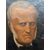 Antique 19th century oil on canvas painting of a noble figure in a gilded frame, 90x71cm
