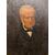 Antique 19th century oil on canvas painting of a noble figure in a gilded frame, 90x71cm
