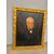 Antique 19th century oil on canvas painting of a noble figure in a gilded frame, 90x71cm