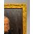 Antique 19th century oil on canvas painting of a noble figure in a gilded frame, 90x71cm