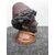 Scatola portatabacco in terraglia raffigurante figura del nord Africa con cappello fez.Francia.