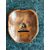 Piccola maschera in legno di bosso raffigurante personaggio della commedia dell’arte.Giappone