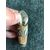 Scatolina portafiammiferi in metallo a forma di zampa di cervo rivestita di pelle.Marca Dlponirt.Inghilterra