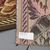 Ornamental fabric border with large pine cone - B/473 -