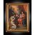 Antique oil painting on canvas depicting the mystical marriage of Saint Catherine. Naples 18th century.