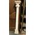 dars378 - colonna gotica in pietra con base in legno, cm l 20 x h 150 