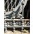 dars381 - n. 2 iron and cast iron railings, l 109 xh 145 cm     