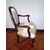 a Genovesi 18 century walnut pair armchairs   
