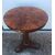 Round table veneered in walnut briar. Napoleon III period.     