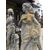 dars387 - two statues in Lecce stone, maximum size h 182 xl 51 cm     